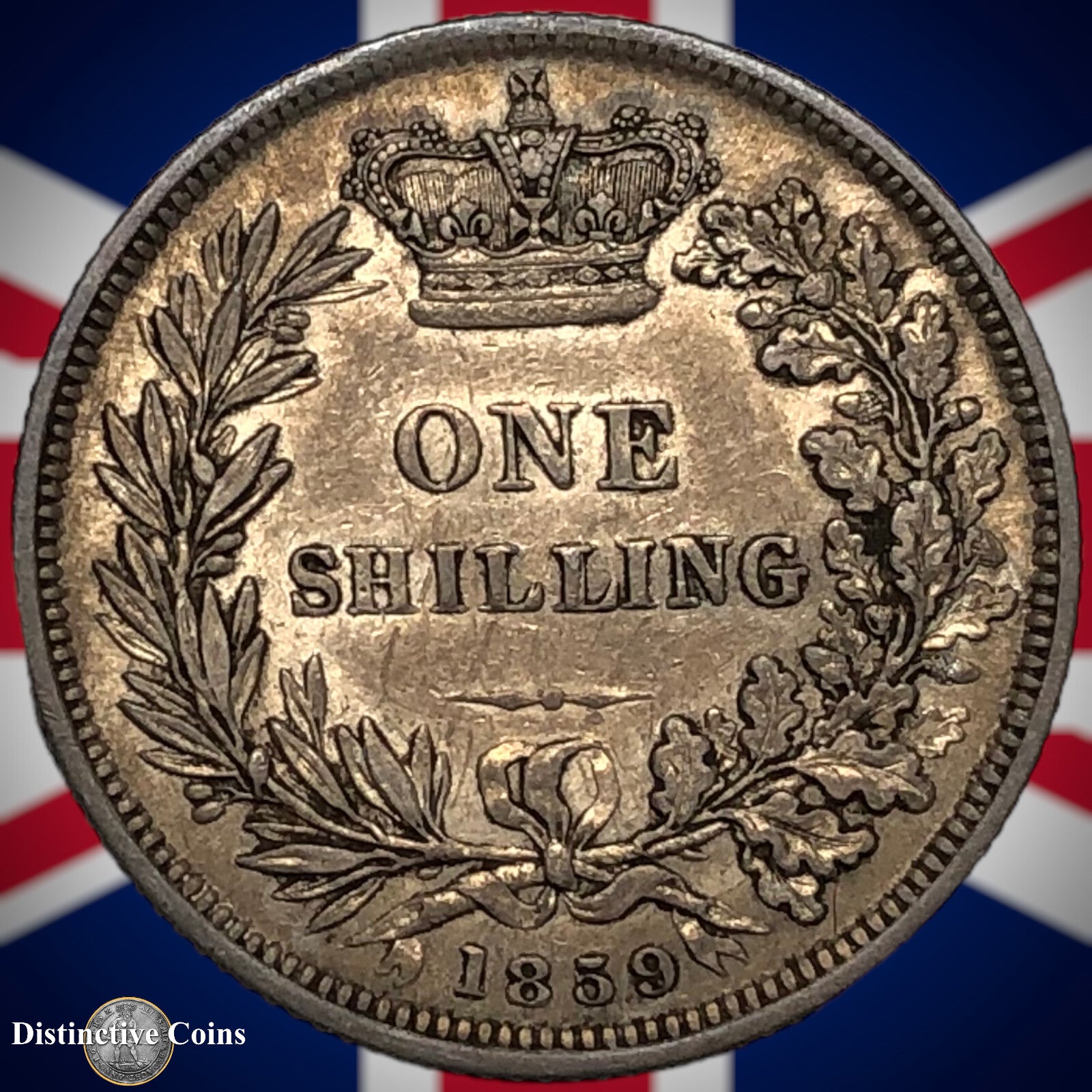 Great Britain 1859 British One Shilling GB0247