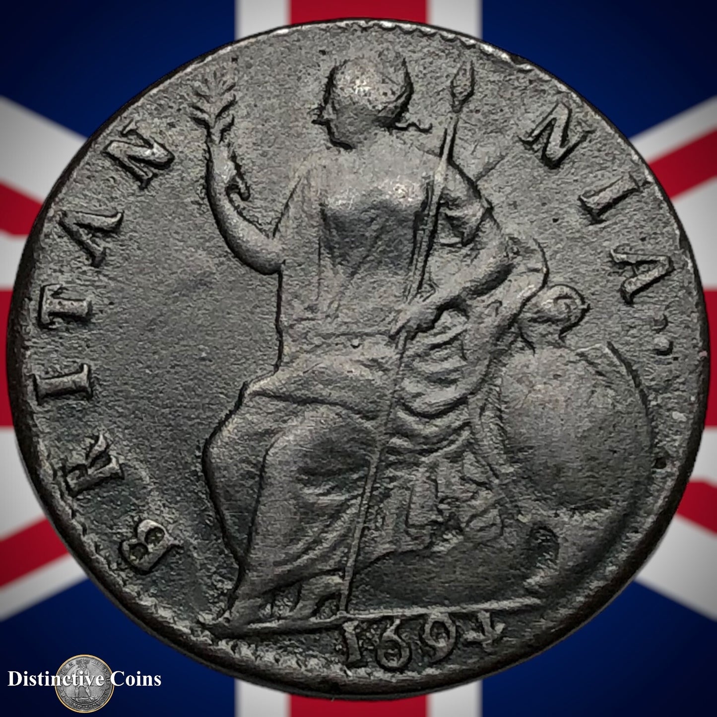 Great Britain 1694 Half Penny 1/2d GB5013