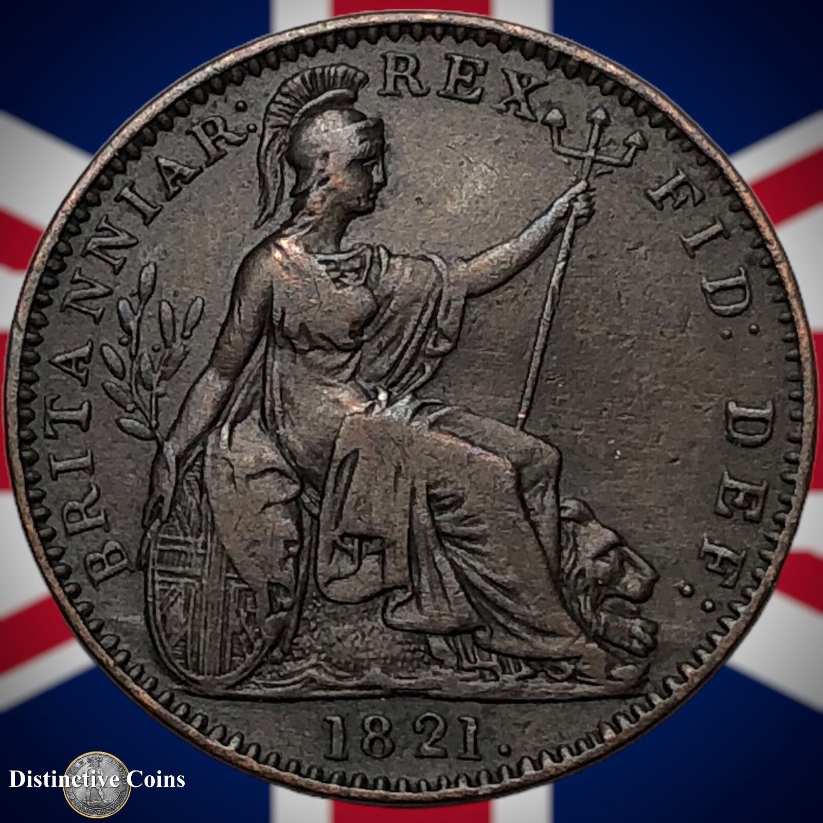 Great Britain 1821 Farthing 1/4d GB3227