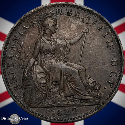 Great Britain 1822 Farthing 1/4d GB3254