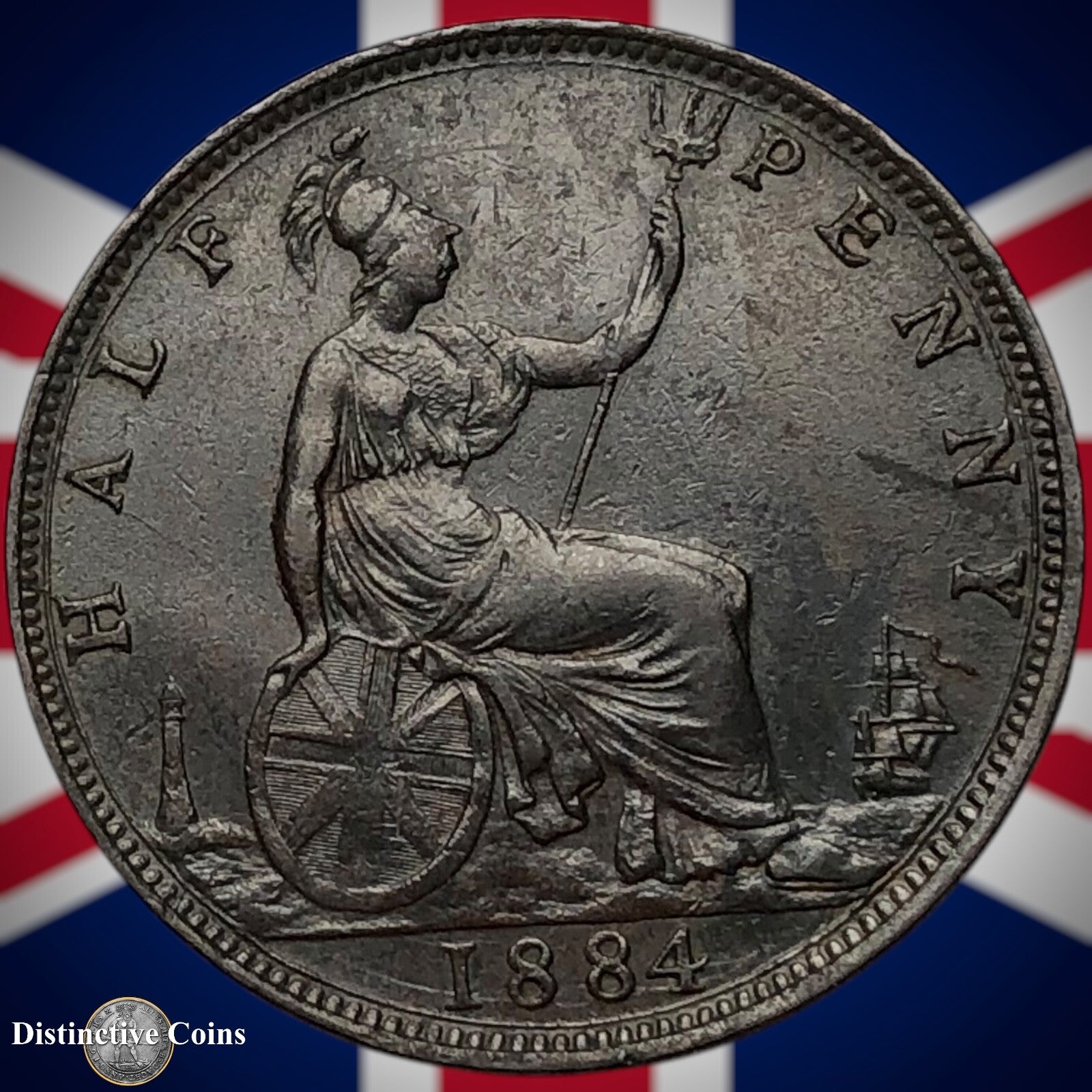 Great Britain 1884 Half Penny 1/2d GB5566