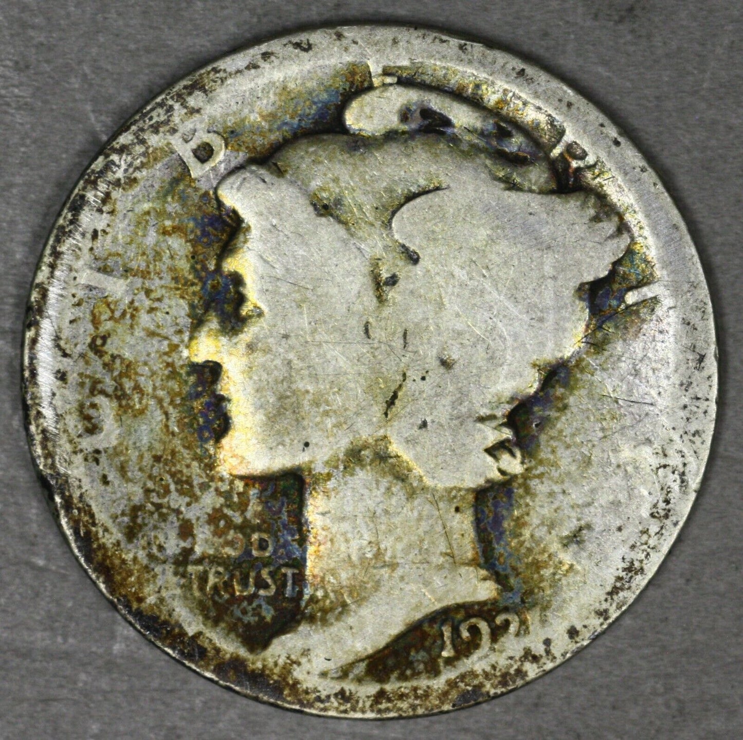 US 1921 P Mercury Dime  A3281
