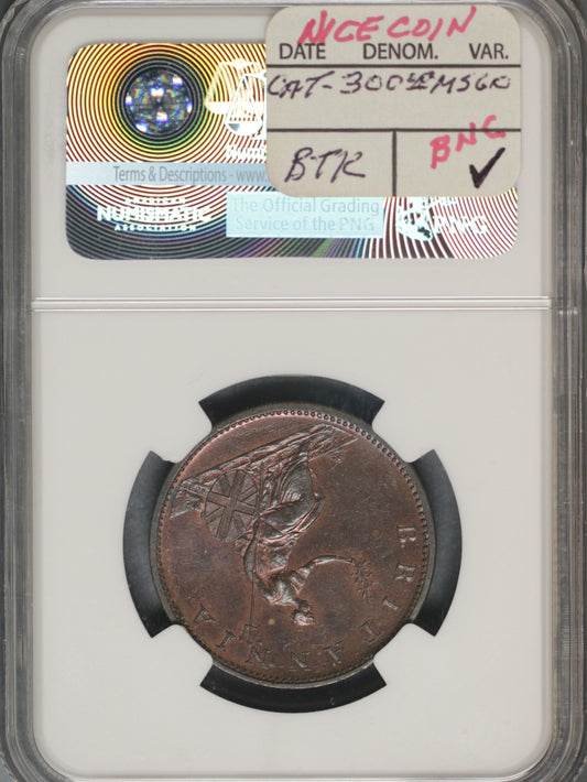 Great Britain 1807 1/2 Penny K-662 NGC UNC DETAILS Surface Hairlines