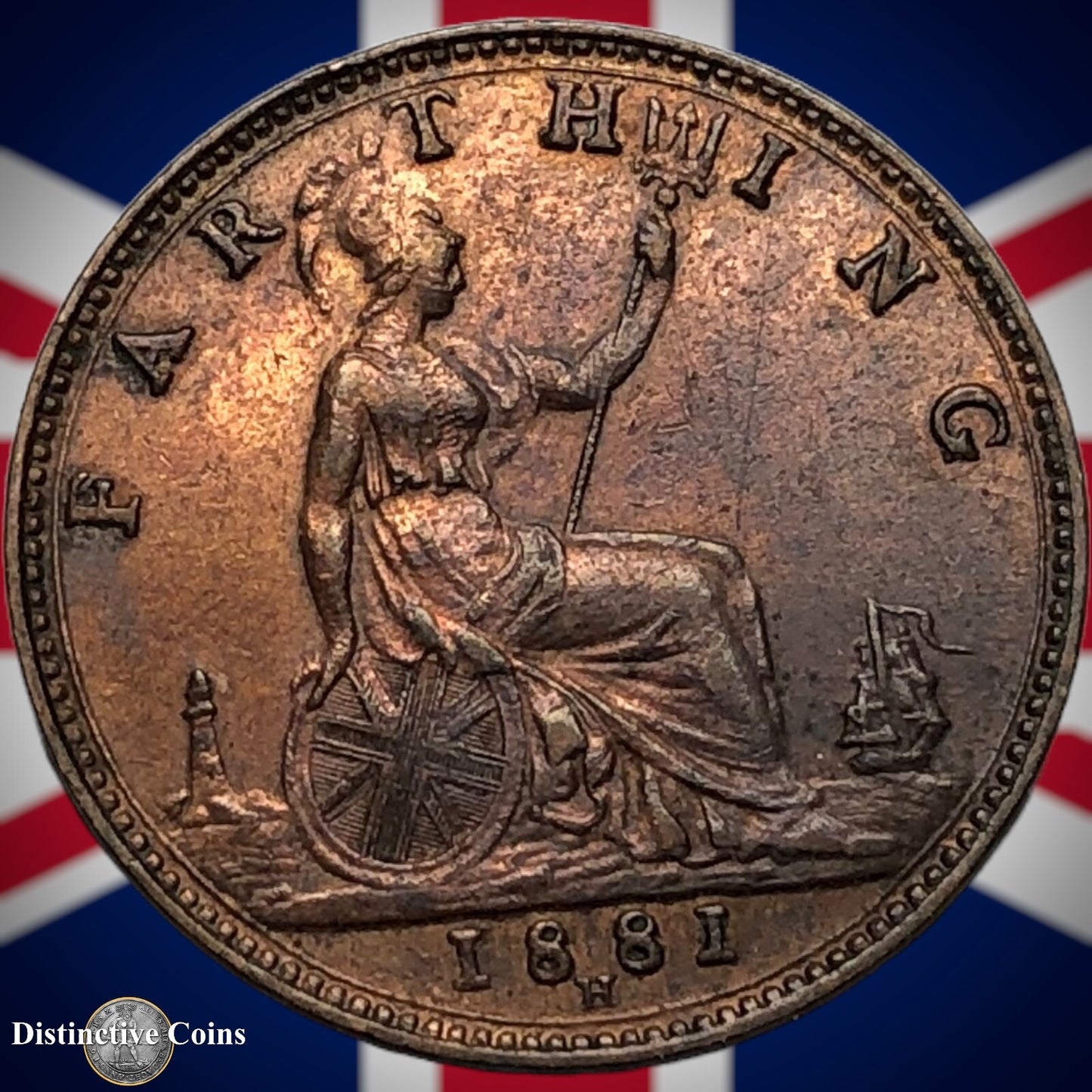 Great Britain 1881 H Farthing 1/4d GB3946