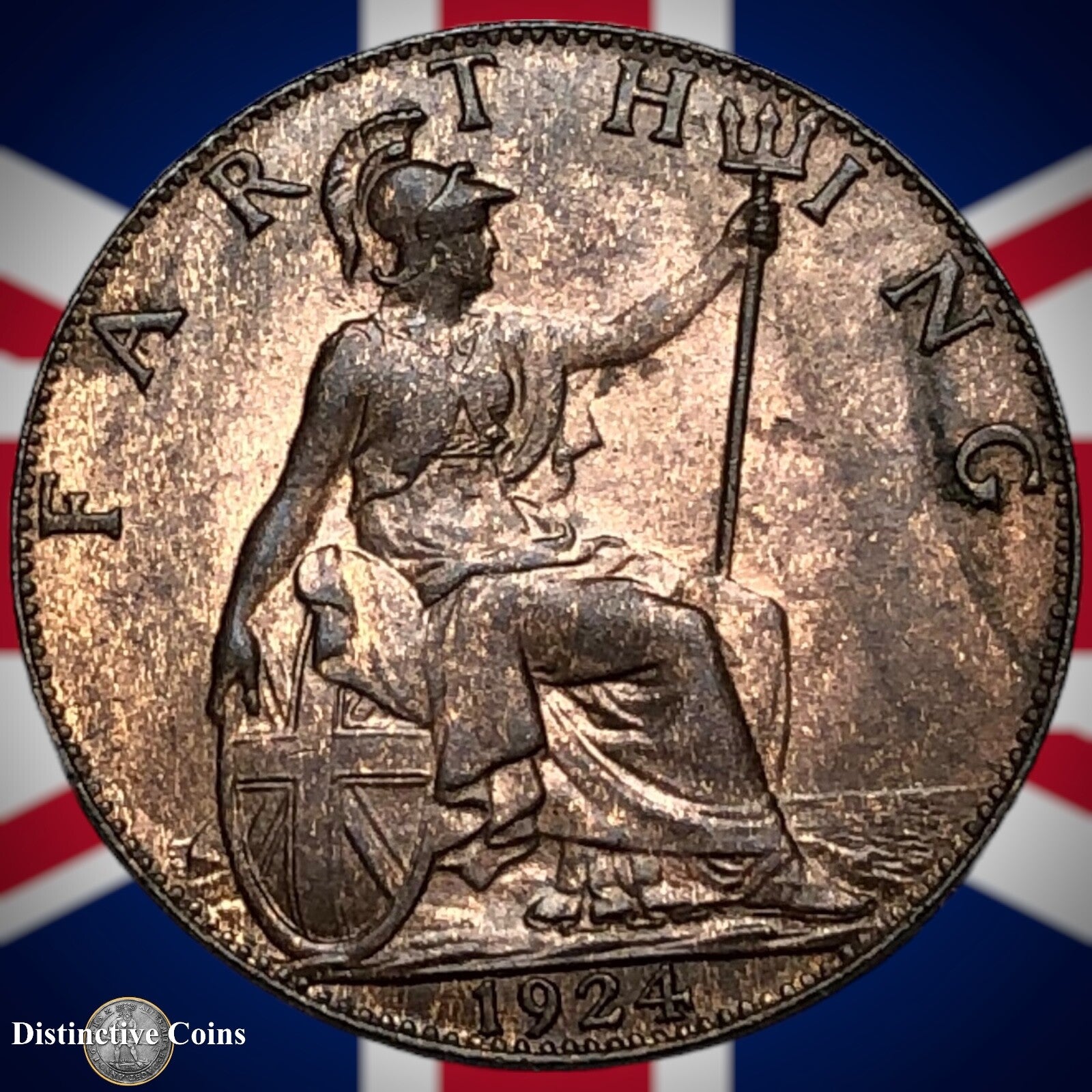 Great Britain 1925 Farthing 1/4d GB4814