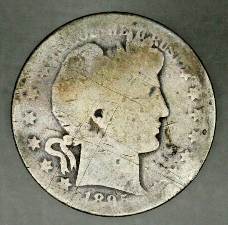 US Barber Half  1895 O lower grade with scratches   A2558