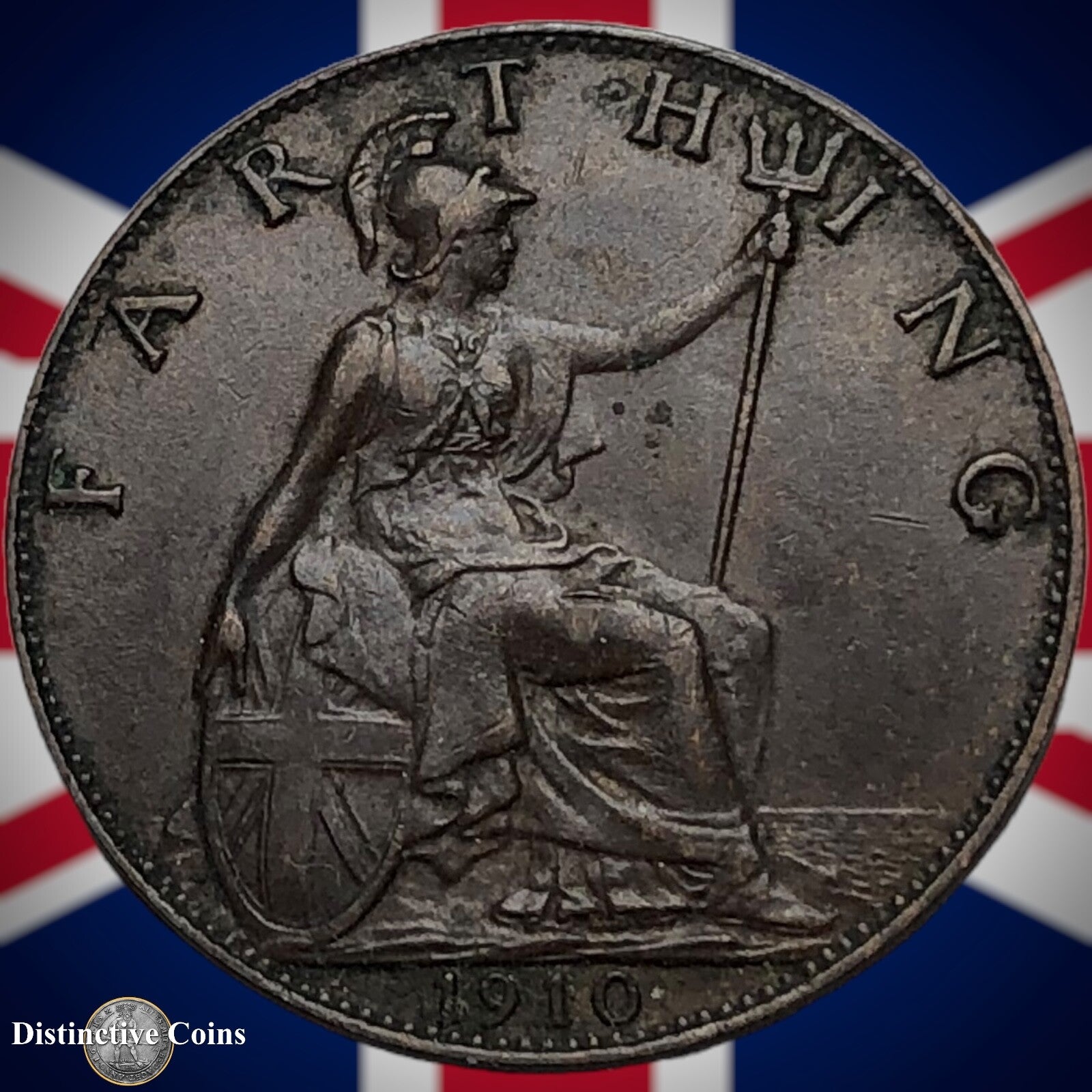 Great Britain 1910 Farthing 1/4d GB4637