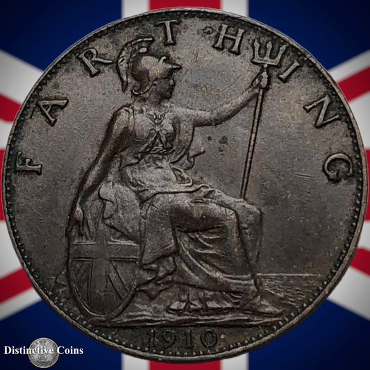 Great Britain 1910 Farthing 1/4d GB4637