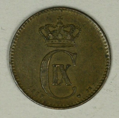 Denmark  2 Ore 1883   AU/UNC A2410