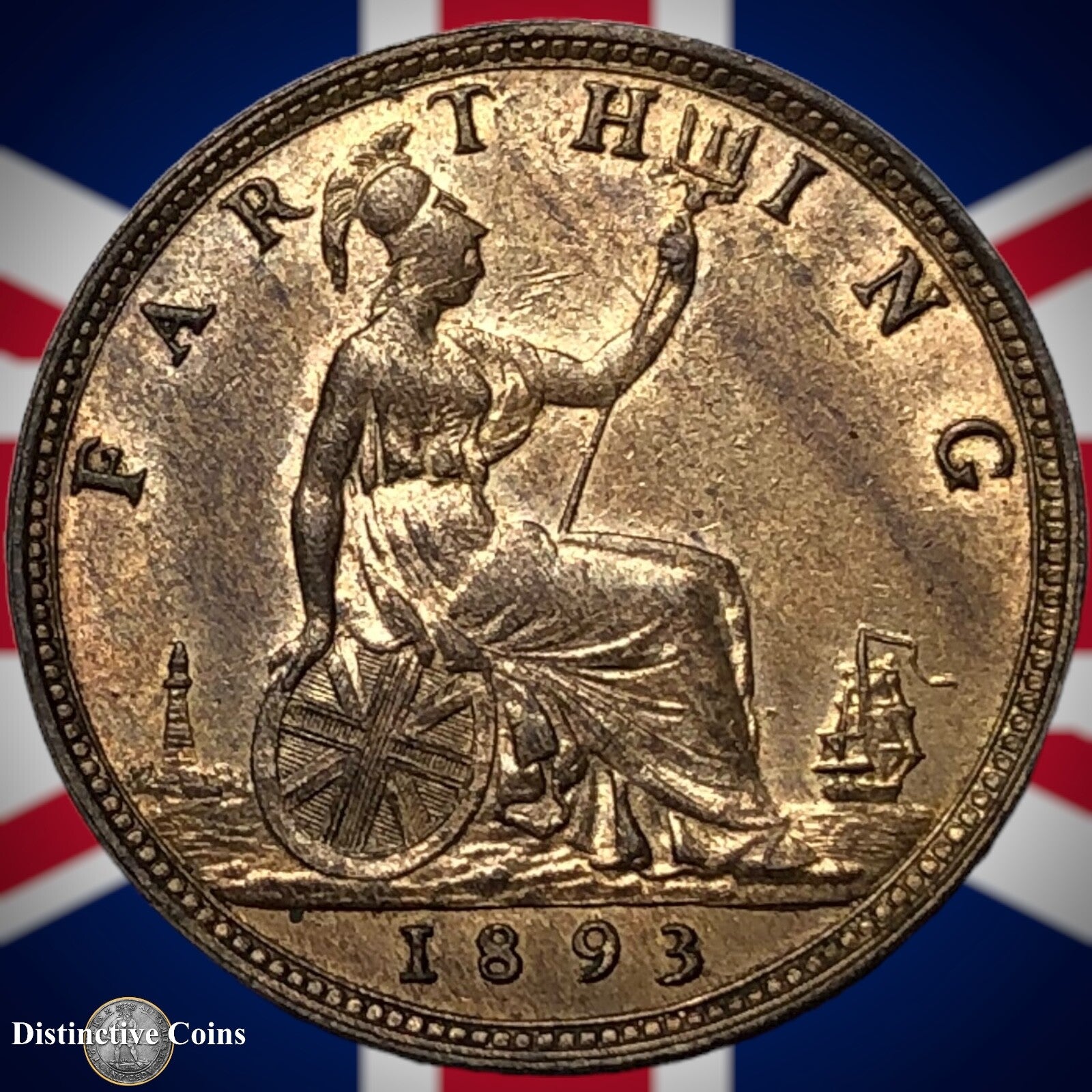 Great Britain 1893 Farthing 1/4d GB4367