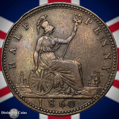 Great Britain 1860 Half Penny 1/2d GB5341