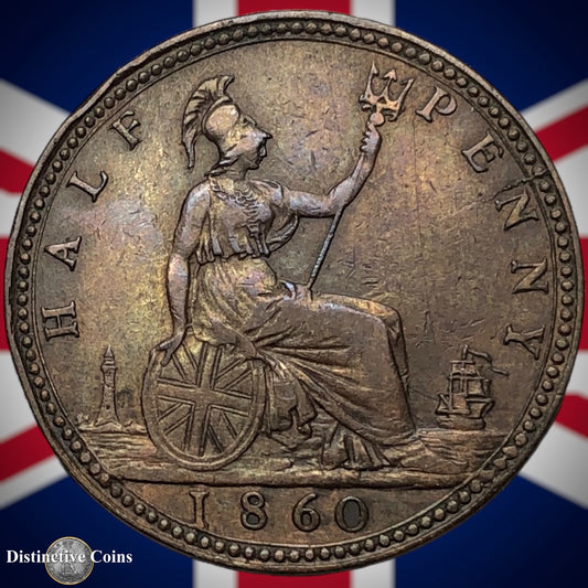 Great Britain 1860 Half Penny 1/2d GB5341