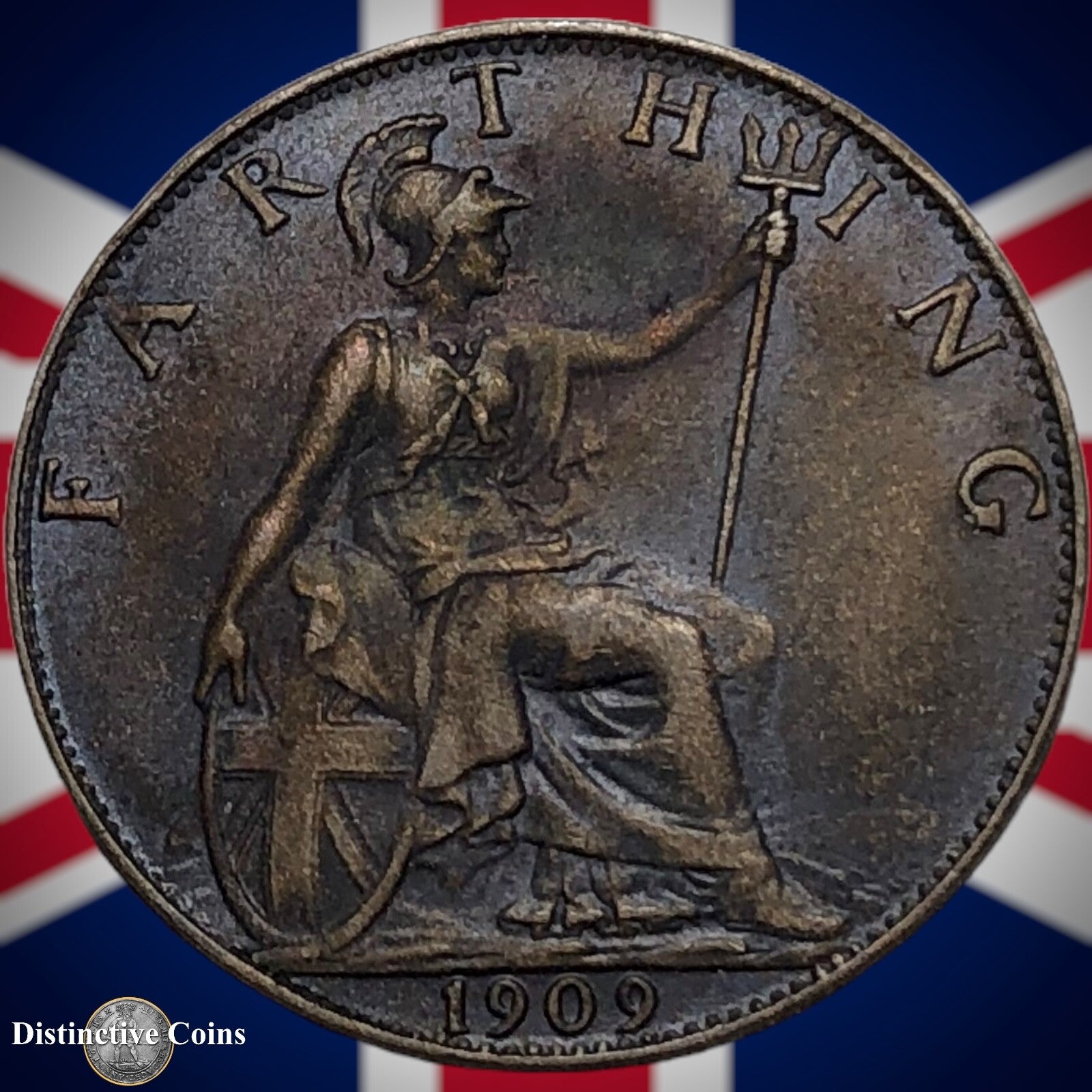 Great Britain 1909 Farthing 1/4d GB4619