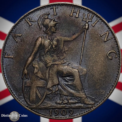 Great Britain 1909 Farthing 1/4d GB4619