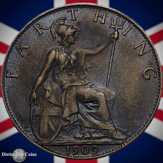 Great Britain 1909 Farthing 1/4d GB4619