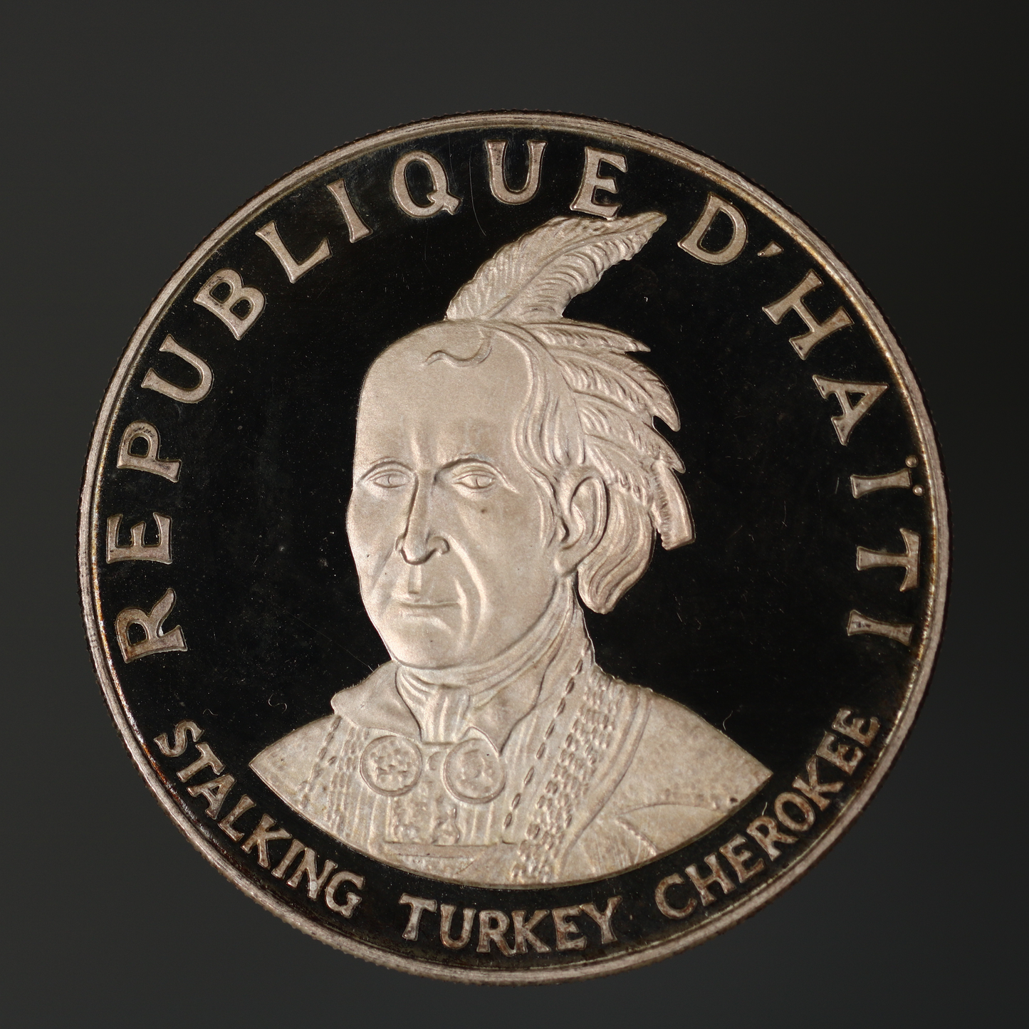 Haiti 1971 10 Gourdes Stalking Turkey Cherokee A3465