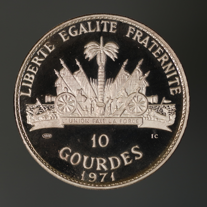 Haiti 1971 10 Gourdes Stalking Turkey Cherokee A3465