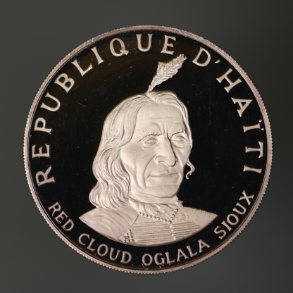 Haiti 1971 10 Gourdes Red Cloud Oglala Sioux A3468