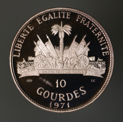 Haiti 1971 10 Gourdes Red Cloud Oglala Sioux A3468