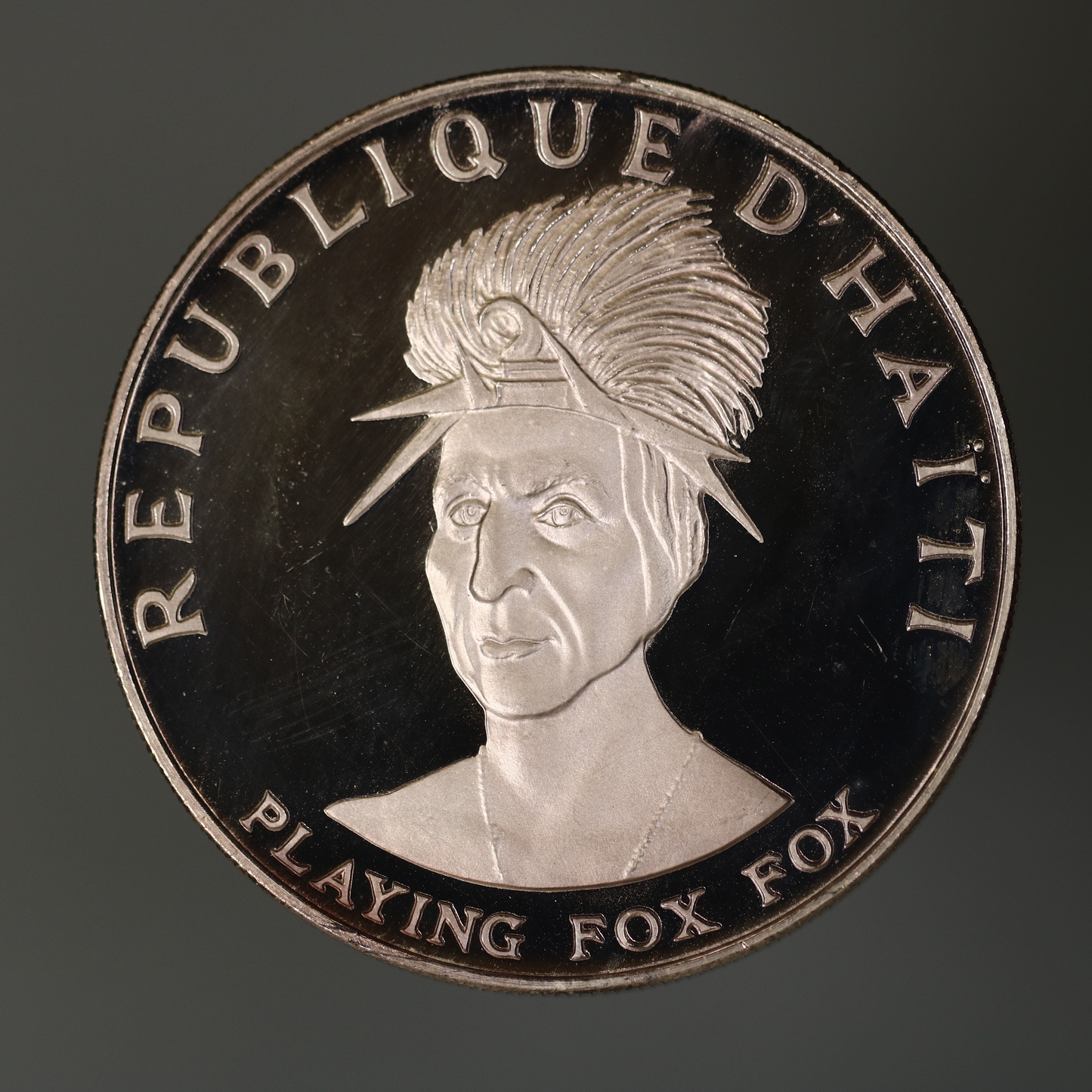 Haiti 1971 10 Gourdes Playing Fox Fox A3469