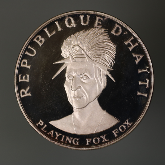 Haiti 1971 10 Gourdes Playing Fox Fox A3469