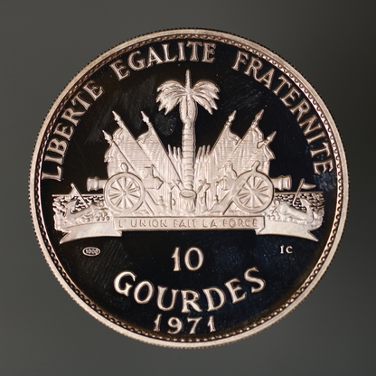 Haiti 1971 10 Gourdes Playing Fox Fox A3469