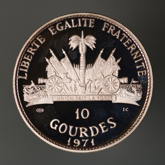 Haiti 1971 10 Gourdes Playing Fox Fox A3469