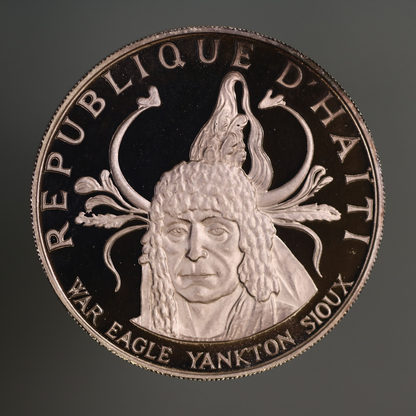 Haiti 1971 10 Gourdes War Eagle Yankton Sioux A3473