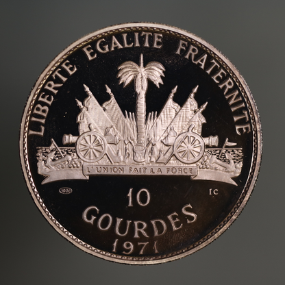 Haiti 1971 10 Gourdes War Eagle Yankton Sioux A3473
