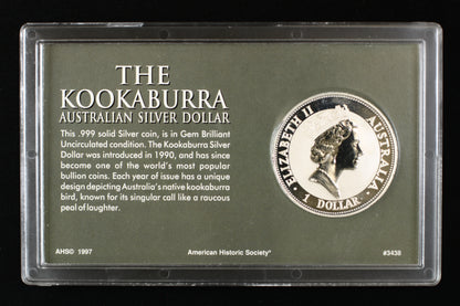Australia 1992 Silver Dollar Kookaburra C001
