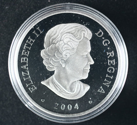 Canada 2004 $20 Hopewell Rocks Silver Coin B595