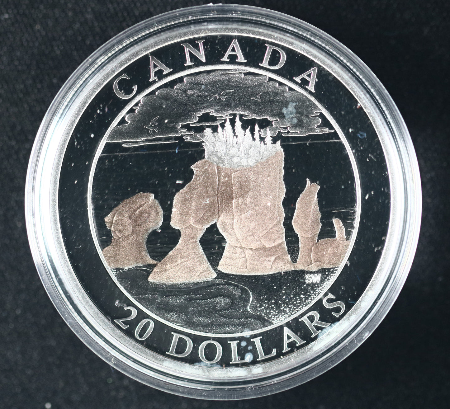 Canada 2004 $20 Hopewell Rocks Silver Coin B595