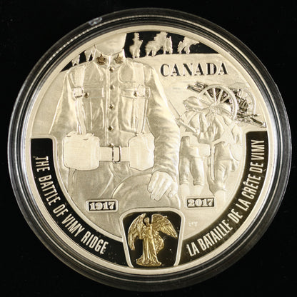 Canada 2017 $20 fine silver coin commemorating the Battle of Vimy Ridge. C021