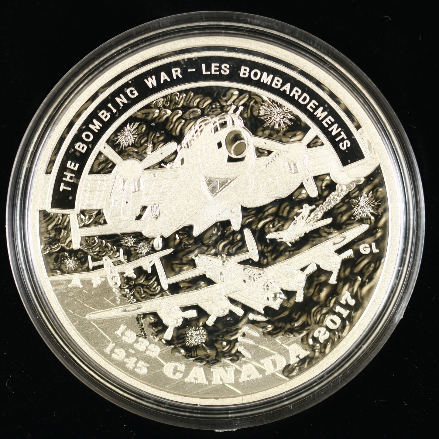 Canada 2017 $20 pure silver coin commemorating "The Bombing War". C019
