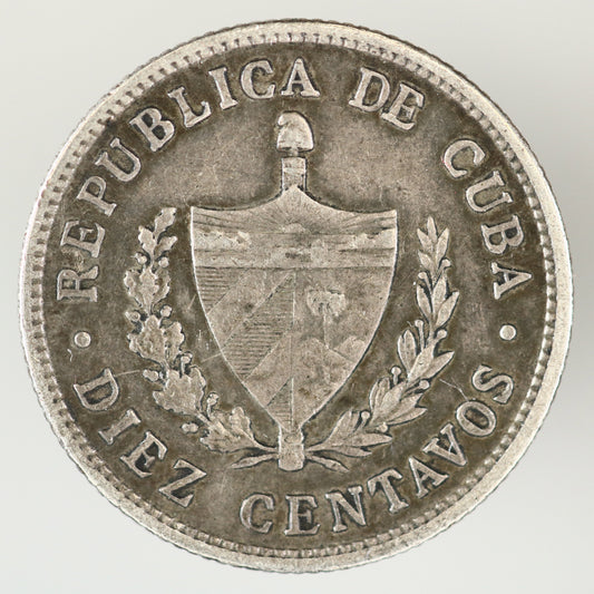 Cuba 1915 10 Centavos A3536