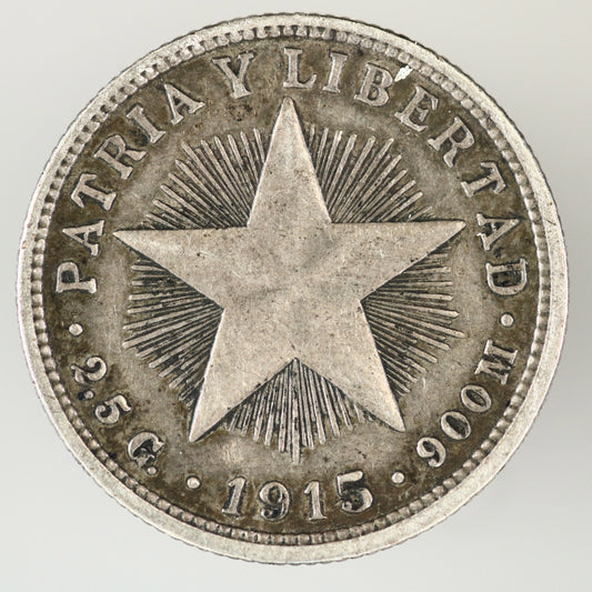Cuba 1915 10 Centavos A3536