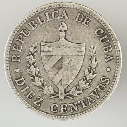 Cuba 1915 10 Centavos A3537