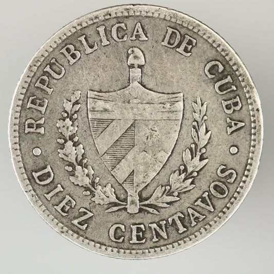 Cuba 1915 10 Centavos A3537