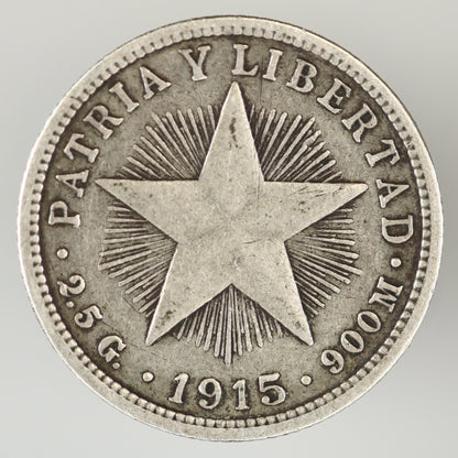 Cuba 1915 10 Centavos A3537
