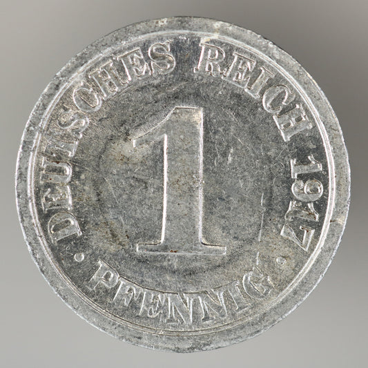 Germany 1917 F German Empire 1 Pfennig A3546