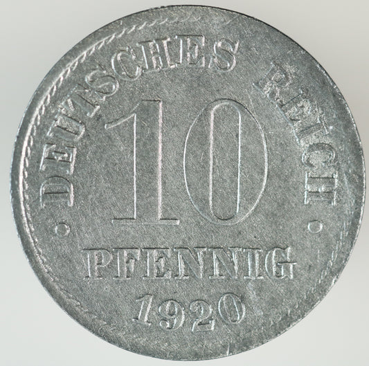Germany 1920 10 Pfennigs A3582