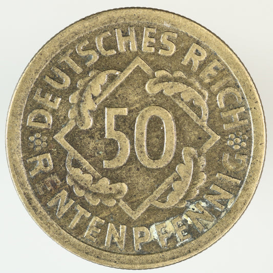 Germany 1924 G 50 Rentenpfennig A3586