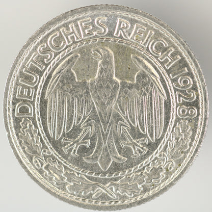 Germany 1928 D 50 Reichspfennig A3538