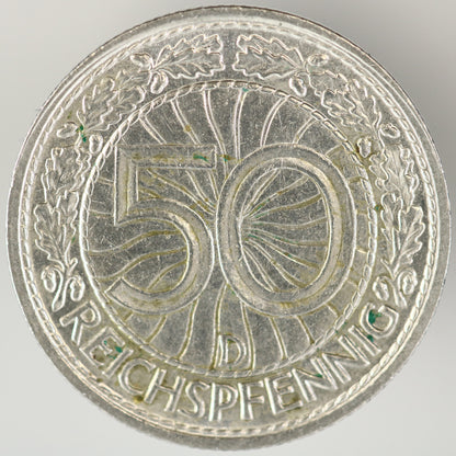 Germany 1928 D 50 Reichspfennig A3538