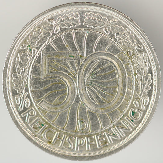 Germany 1928 D 50 Reichspfennig A3538