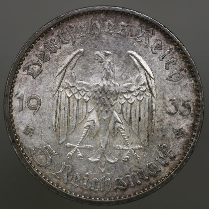 Germany 1935 A 5 Reichsmark A3638