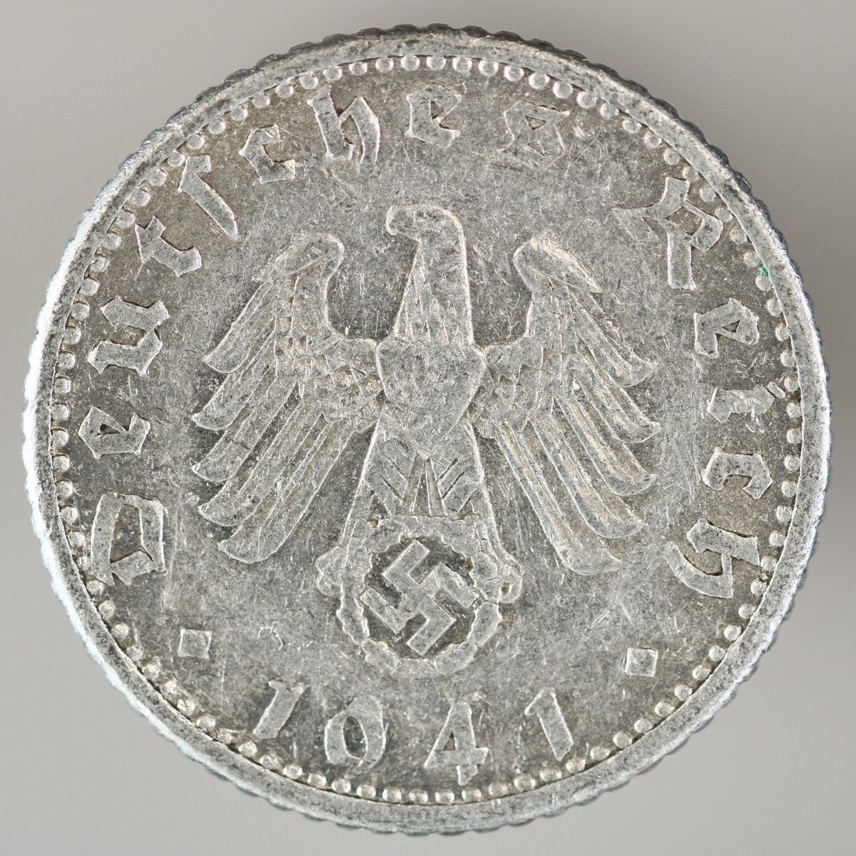 Germany 1941 D 50 Reichspfennig "Strike Error" A3561