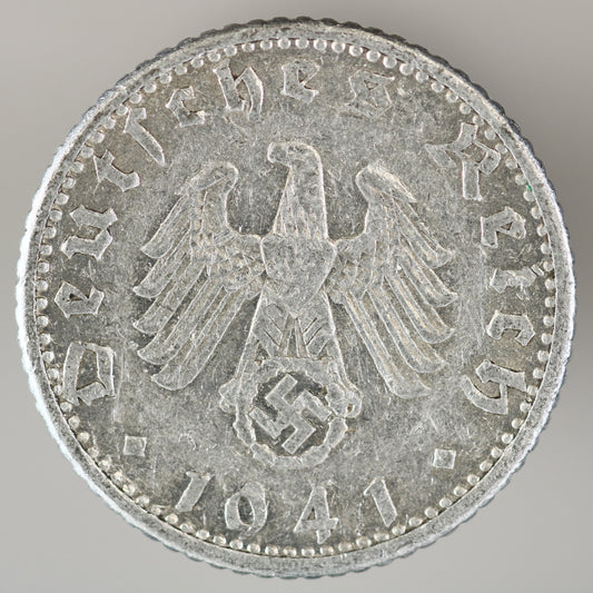 Germany 1941 D 50 Reichspfennig "Strike Error" A3561