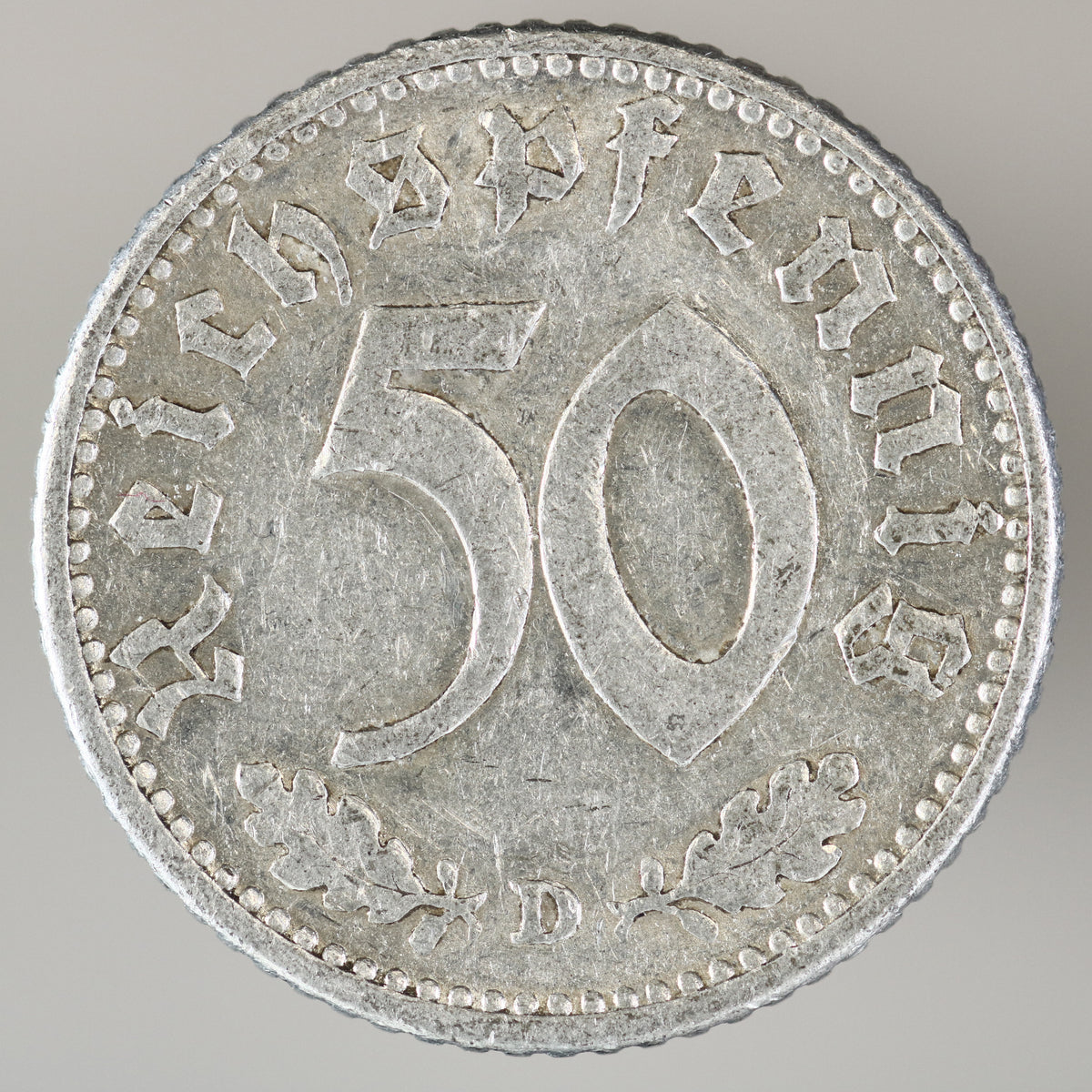 Germany 1941 D 50 Reichspfennig "Strike Error" A3561