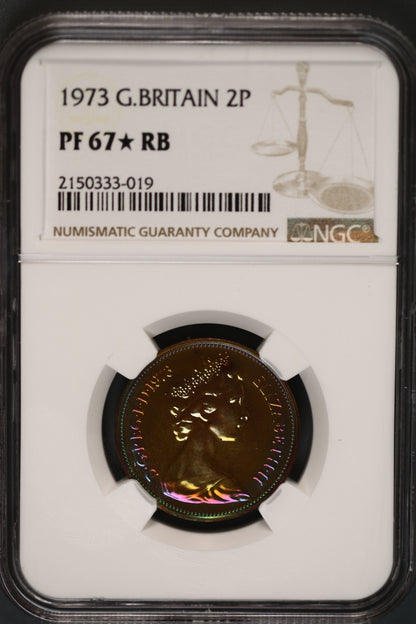 Great Britain 1973 2 Pence PF-67 RB S796